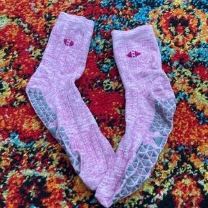 Tavi Pink Grip Socks for Barre
